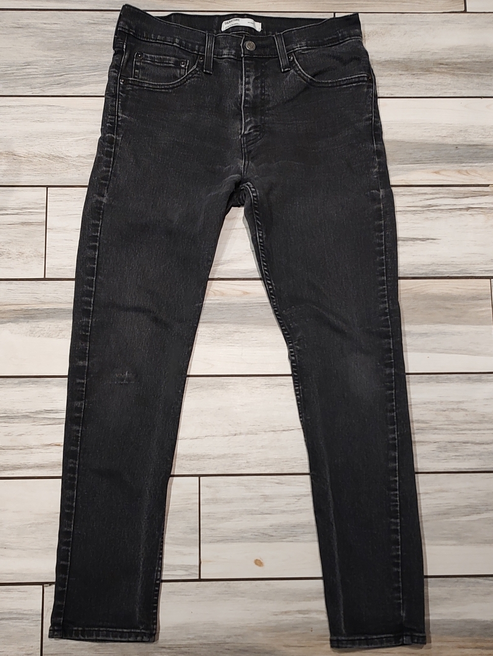 Levis Black Skinny Jeans - Washed Black
